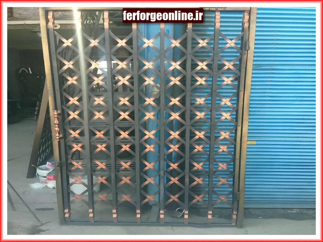 امنیت درب‌های آکاردئونی پنج لوزی