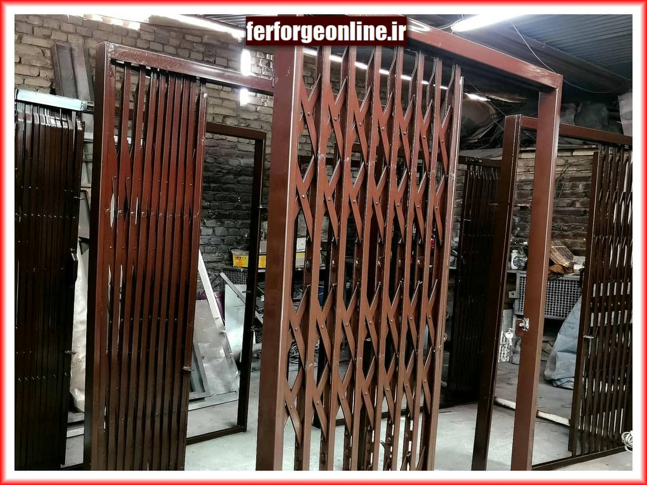 راهنمای نصب درب آکاردئونی