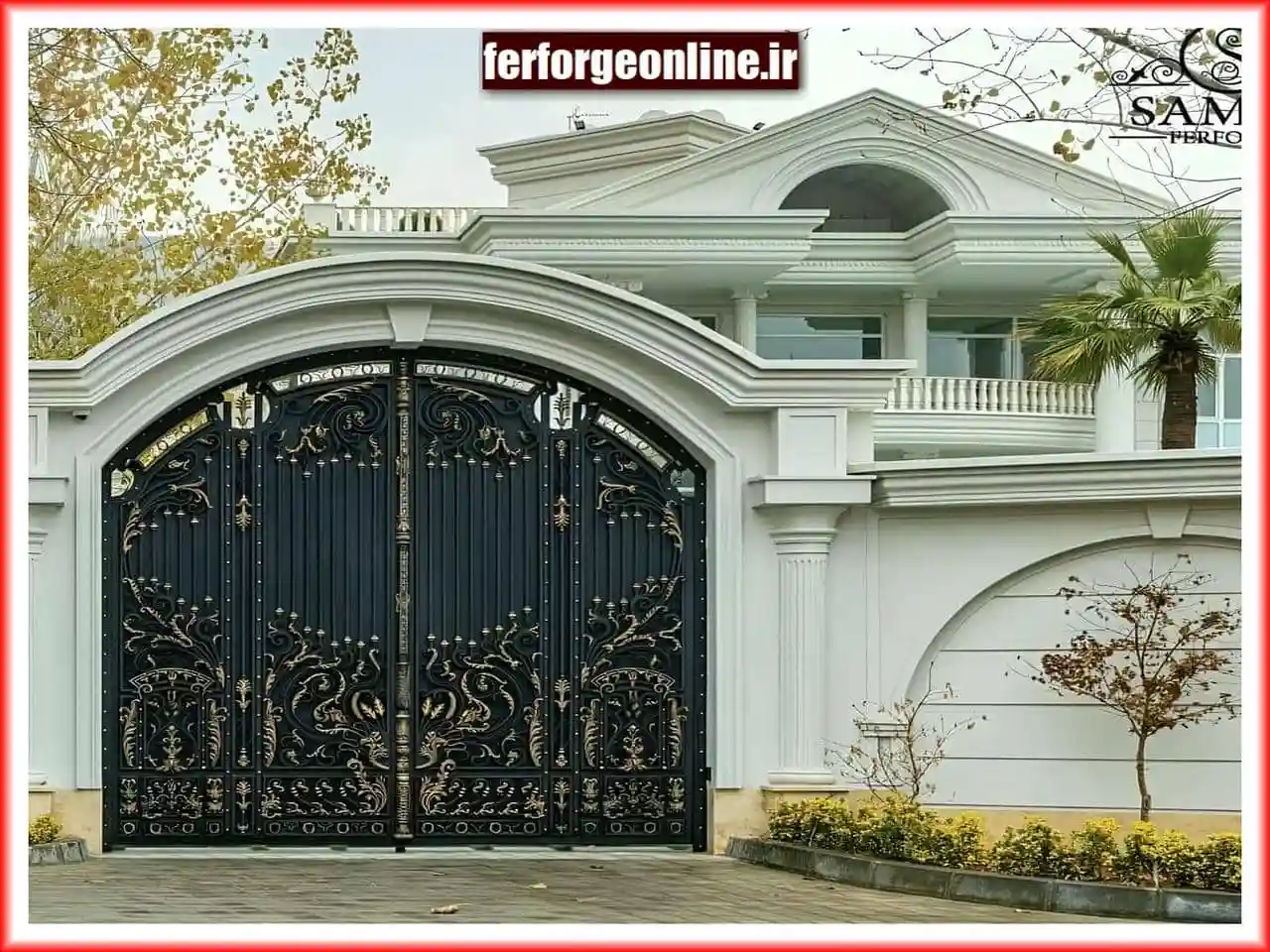 درب فرفورژه ویلایی مدرن و باکیفیت