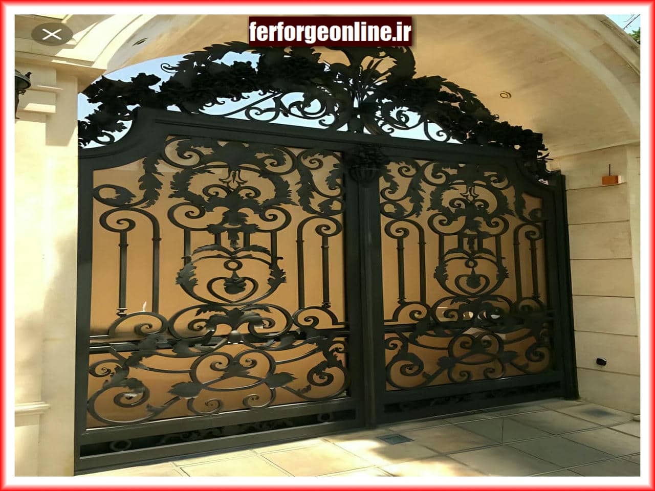 درب حیاط ویلایی جدید و مدرن