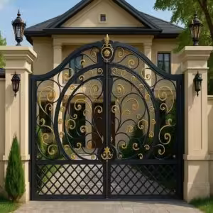 درب مدل دایره مصور فرفورژه لوکس درب مدل دایره مصور فرفورژه لوکس