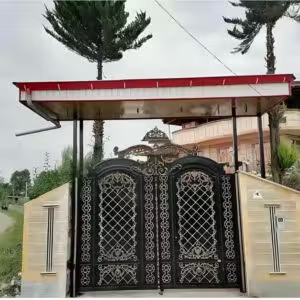 درب حیاط آهنی مدرن