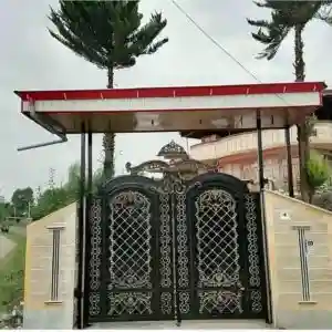 درب حیاط آهنی مدرن