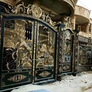انتخاب درب فلزی ساده و شیک ورودی ساختمان