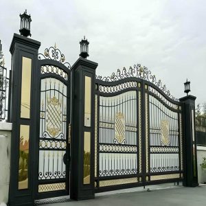 خرید درب آهنی ورودی ساختمان شیک مدرن