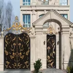 خرید درب حیاط آهنی مدرن شیک