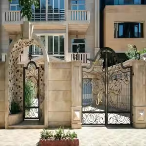 خرید درب فرفورژه فلزی لوکس مدرن