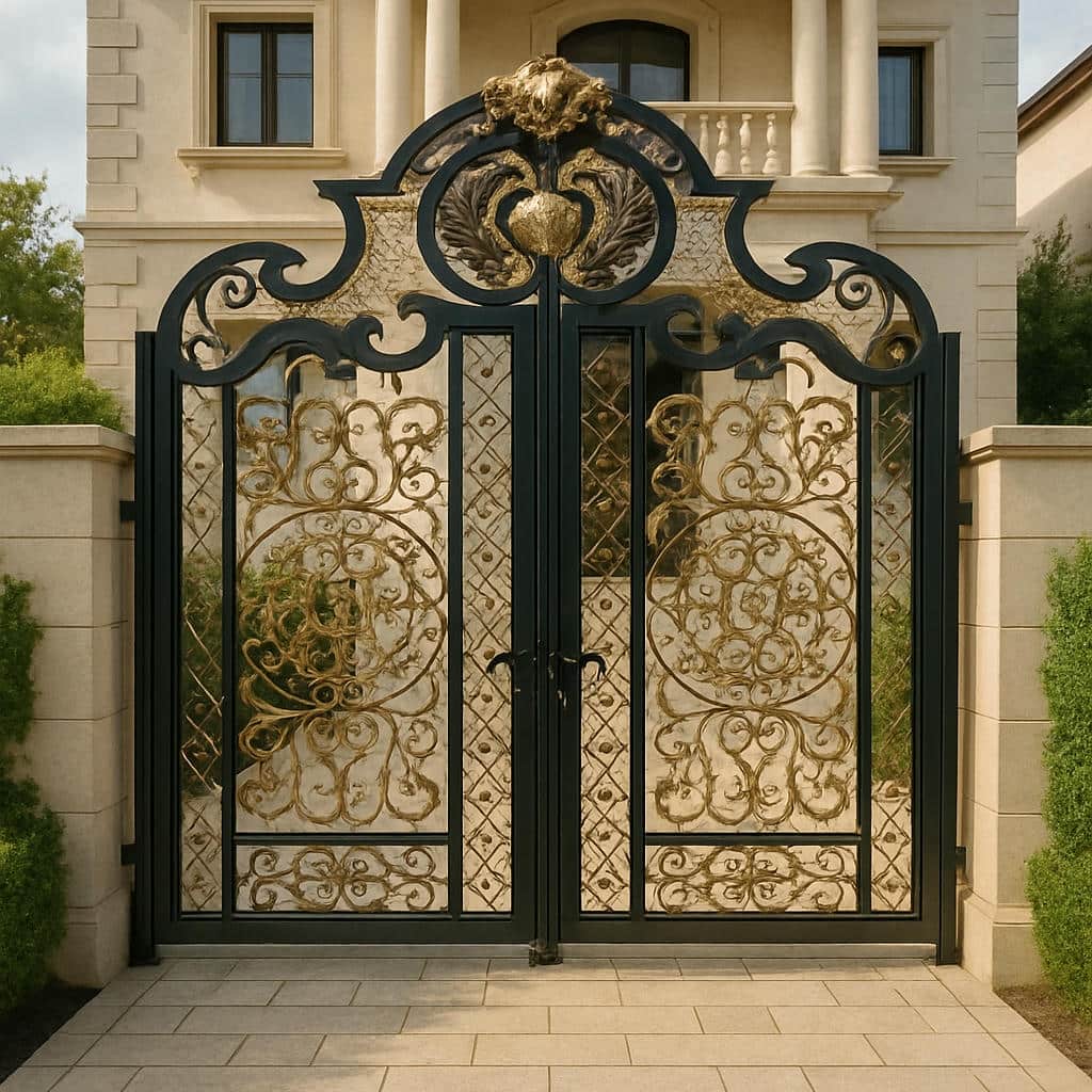 درب مدل میخک فرفورژه کلاسیک
