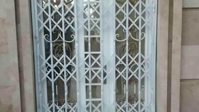 درب آکاردئونی حفاظ آهنی در محمدشهر درب آکاردئونی حفاظ آهنی در محمدشهر
