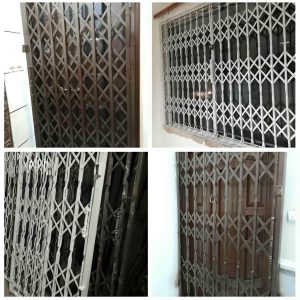 درب آکاردئونی آهنی در قم