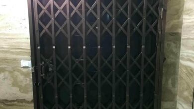 درب آکاردئونی آهنی در بندر انزلی درب آکاردئونی آهنی در بندر انزلی