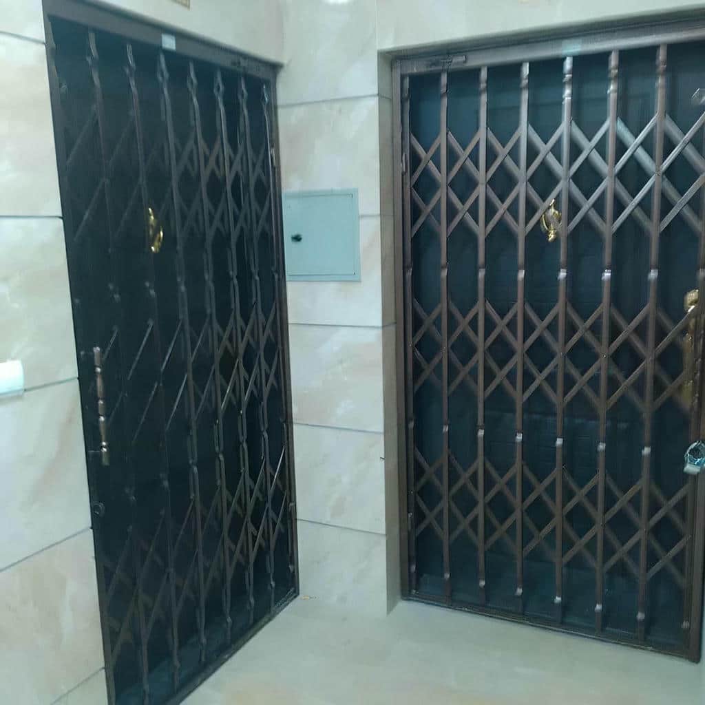 درب آکاردئونی حفاظ آهنی در فشم