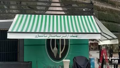 سایه بان برقی اتوماتیک در سیرجان