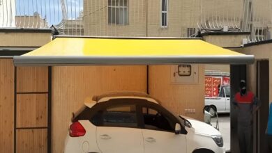 سایه بان برقی اتوماتیک در بجنورد