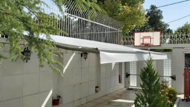 سایه بان برقی اتوماتیک در شهرکرد