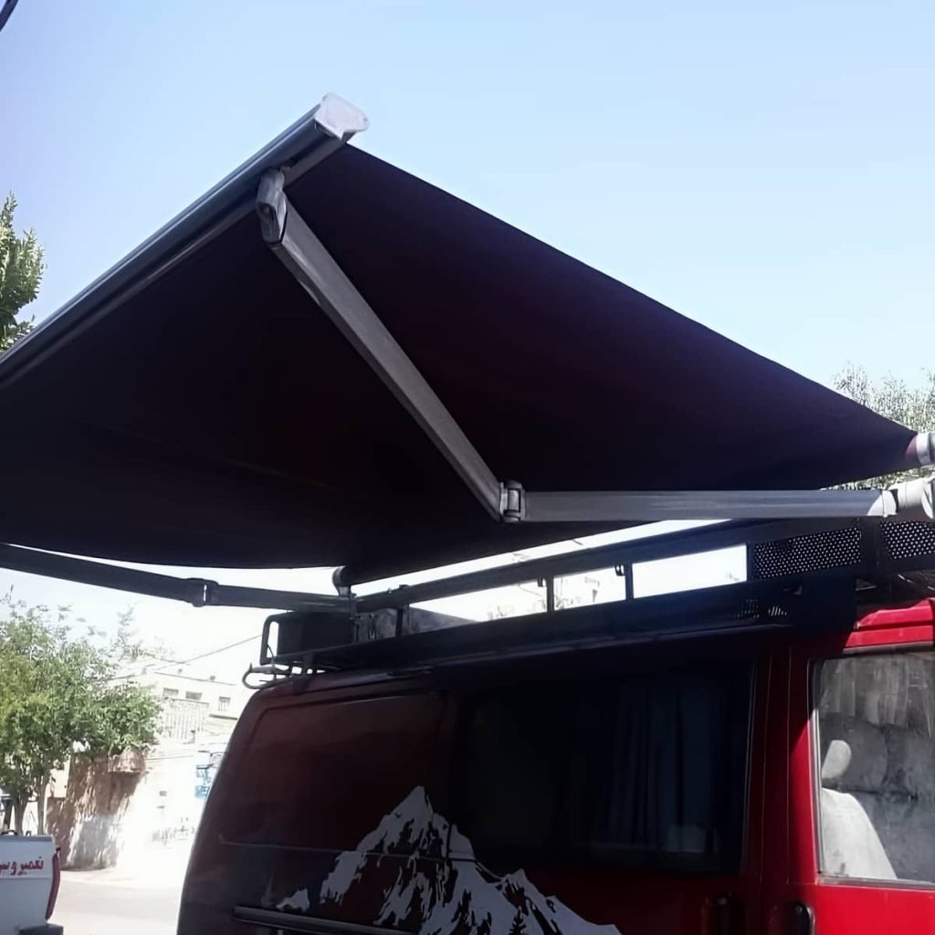 نصب سایبان برقی اتوماتیک مغازه در محمودآباد