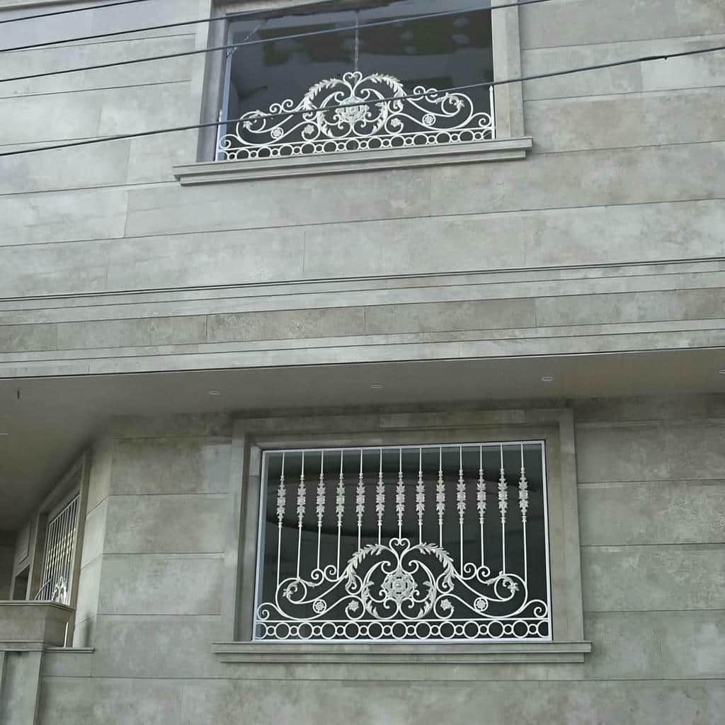 نصب حفاظ پنجره فرفورژه سبک مدرن در مریوان