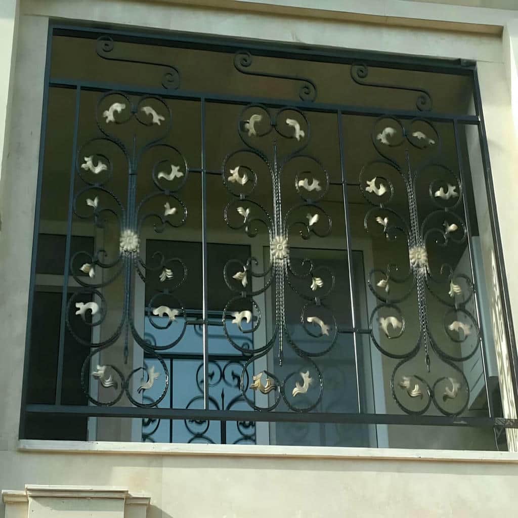 کارخانه حفاظ پنجره فرفورژه پنجره بزرگ در رفسنجان