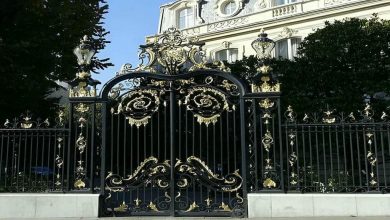 درب حیاط پارکینگ ویلایی در بجنورد