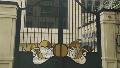 درب حیاط پارکینگ در کرمانشاه