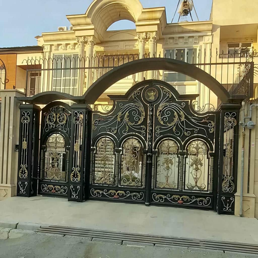 قیمت درب حیاط پارکینگ ویلایی مدرن در کیش