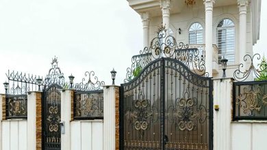 درب حیاط پارکینگ در قشم