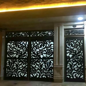 درب حیاط پارکینگ ویلایی در کردان