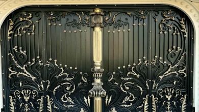 درب حیاط پارکینگ ویلایی در سنندج