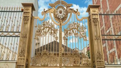 درب حیاط ویلایی در شیراز