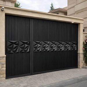 درب حیاط پارکینگ ویلایی در کاشان