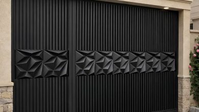درب حیاط پارکینگ ویلایی در کاشان