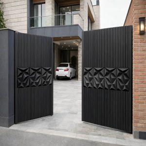 درب حیاط پارکینگ ویلایی در اصفهان