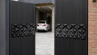 درب حیاط پارکینگ ویلایی در اصفهان