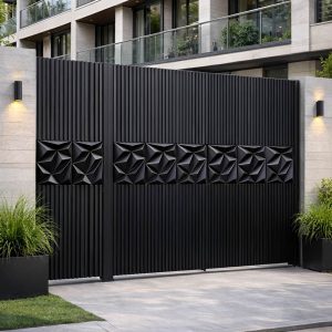 درب حیاط پارکینگ ویلایی در قزوین