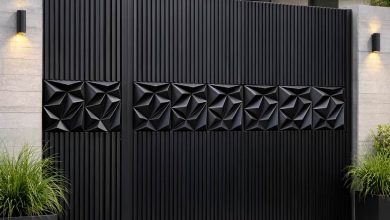 درب حیاط پارکینگ ویلایی در قزوین