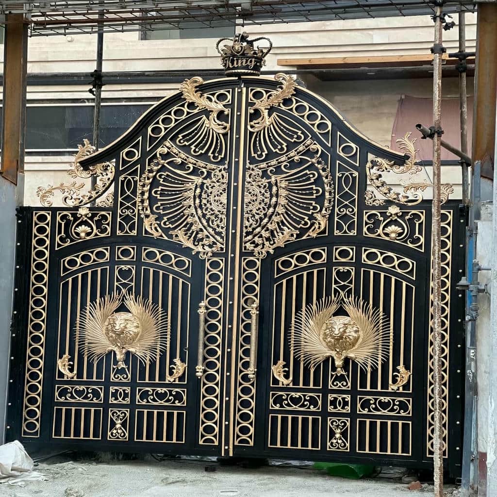 خرید درب حیاط پارکینگ ویلایی دو لنگه در ملارد