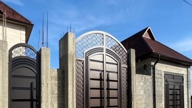 درب حیاط پارکینگ در اندیشه