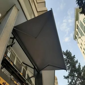 کنترل هوشمند سایبان برقی با ریموت تعریف شده روی گیرنده کنترل هوشمند سایبان برقی با ریموت کلید و موبایل