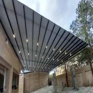 سقف برقی پارچه ای پرگولا