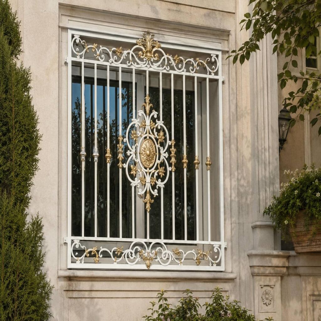 نصب نرده پنجره ساده پروفیلی داخل دهانه