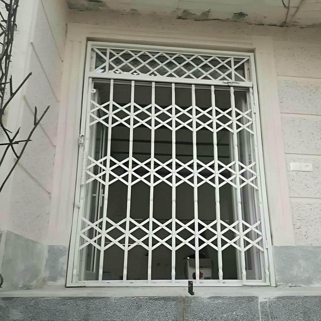 خرید درب آکاردئونی سفید طلایی