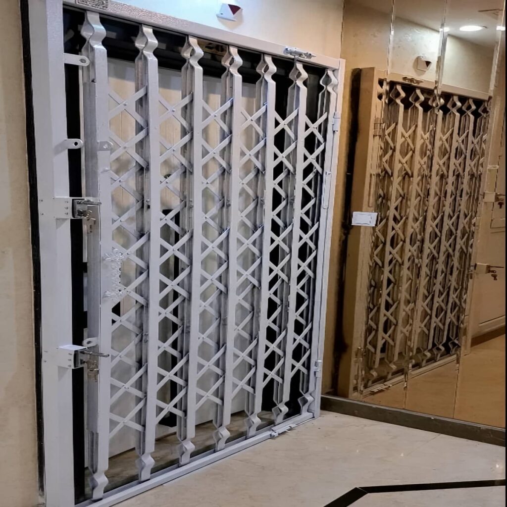 تولید درب آکاردئونی طرح دار لوزی تسمه پهن