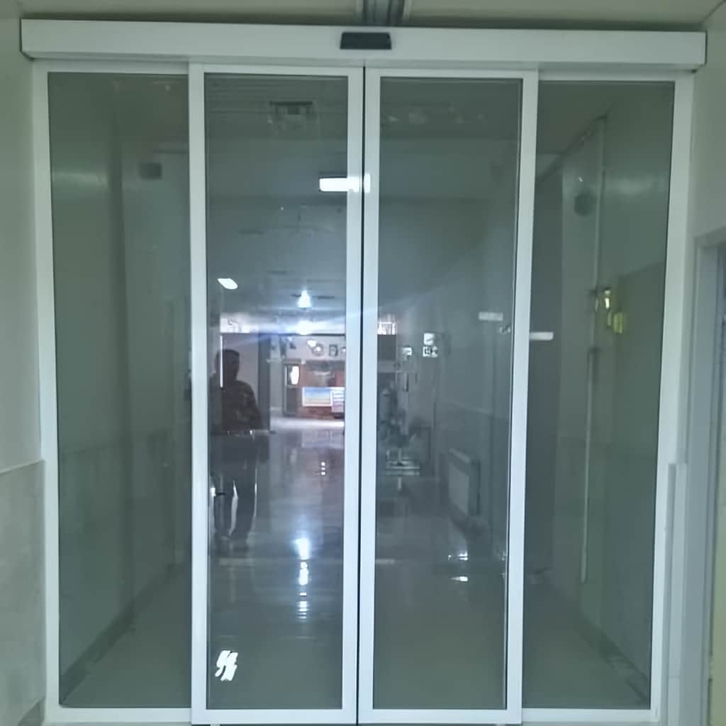خرید درب اتوماتیک شیشه ای بیمارستانی کشویی