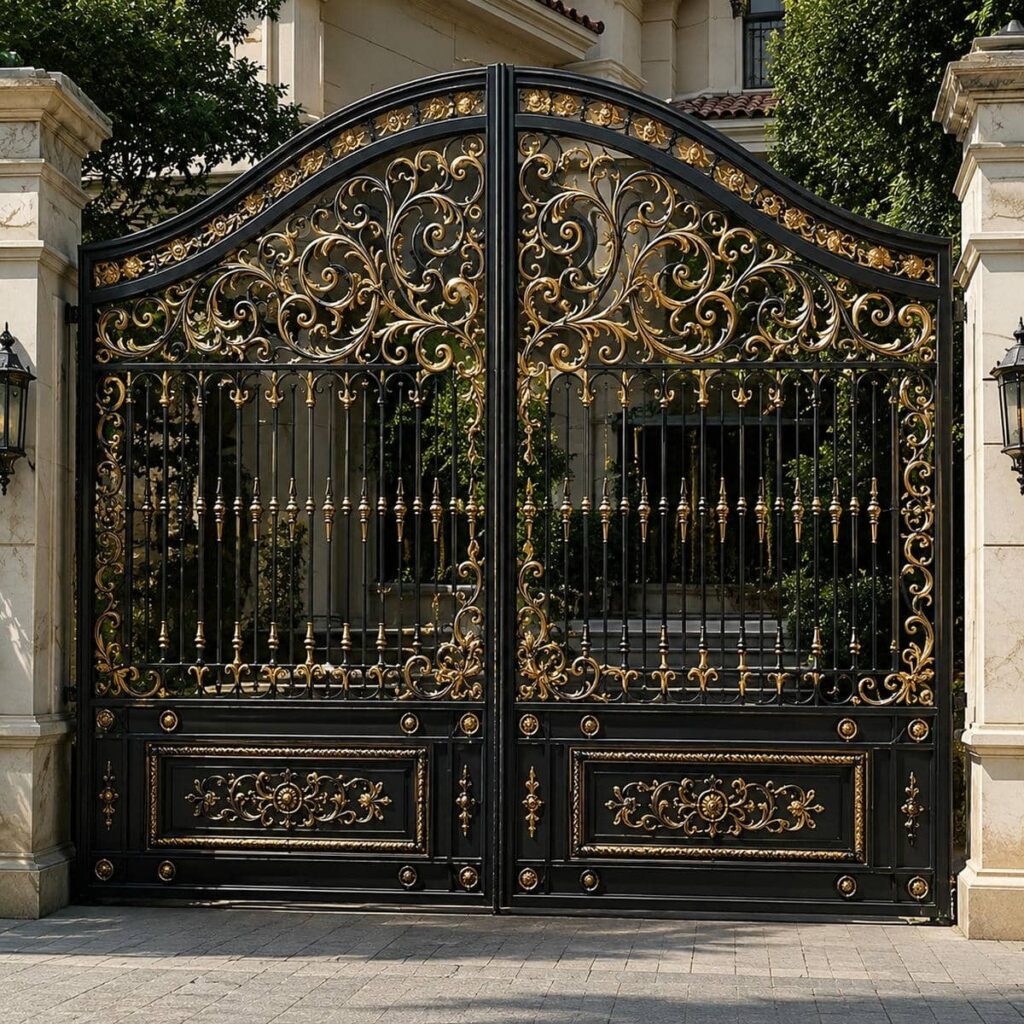 خرید درب باغی ویلایی فرفورژه قرینه