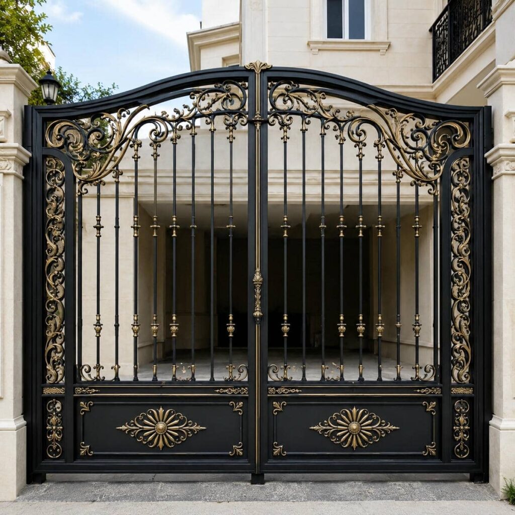 فروش درب قاب دار محوطه فرفورژه