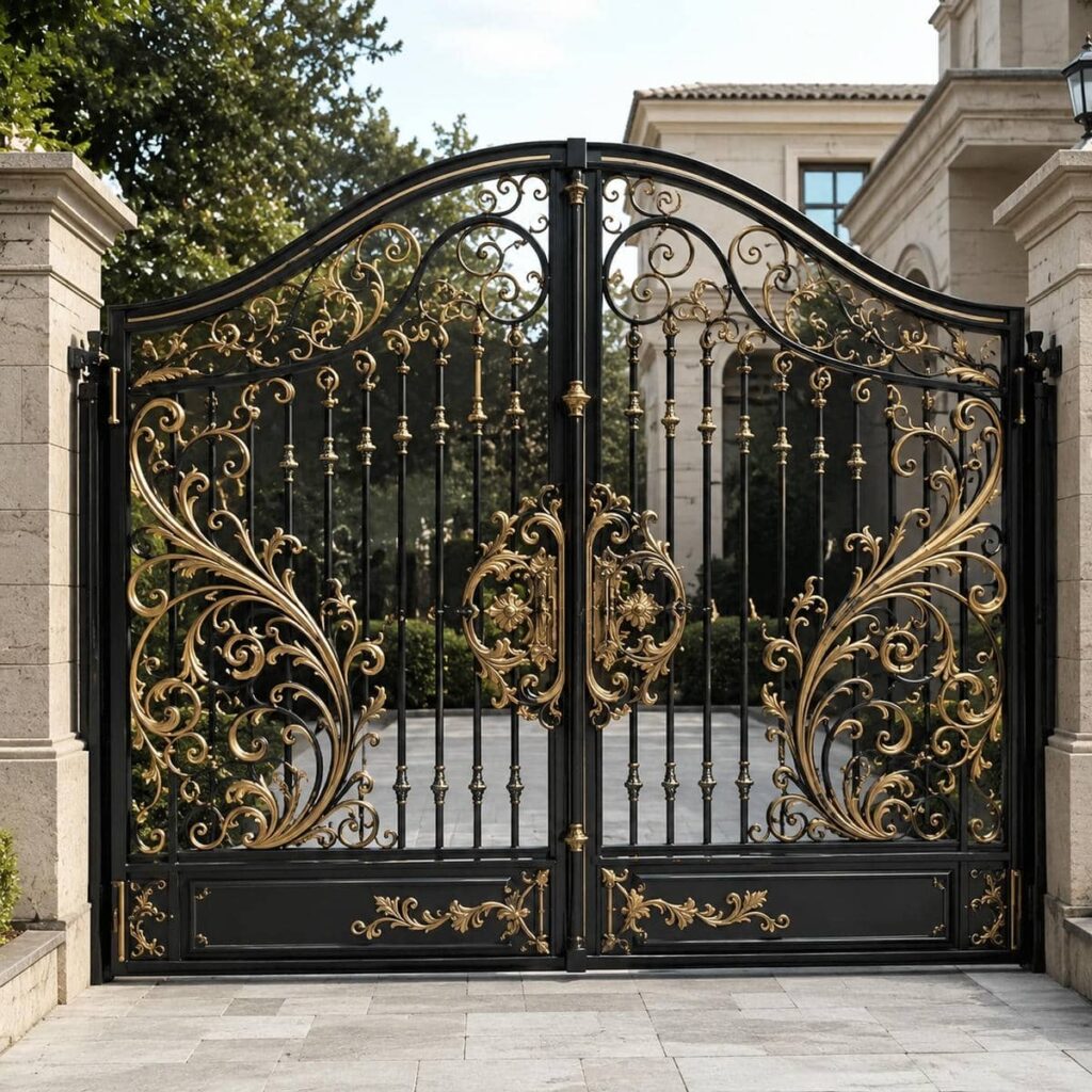 خرید درب ویلایی قاب دار محوطه