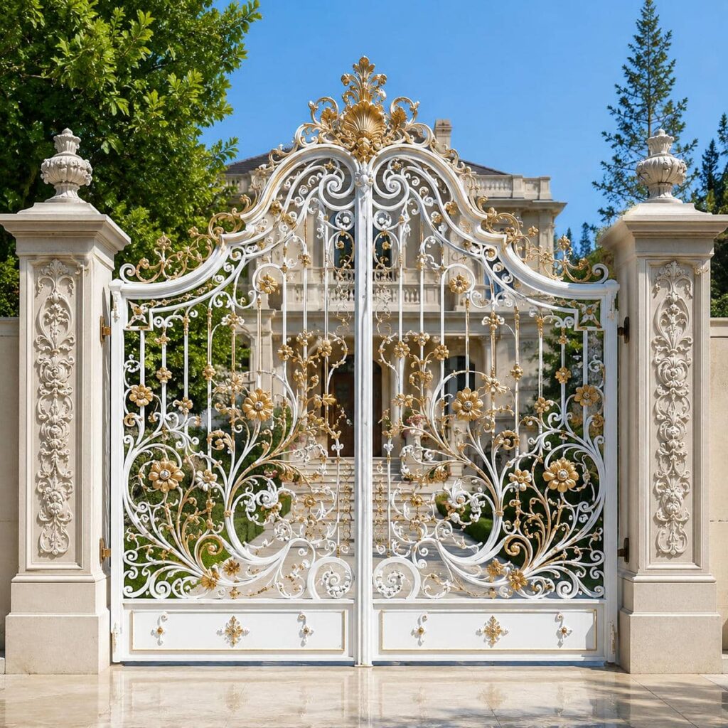 نصب درب پارکینگ فلزی نمای ساختمان اتوماتیک