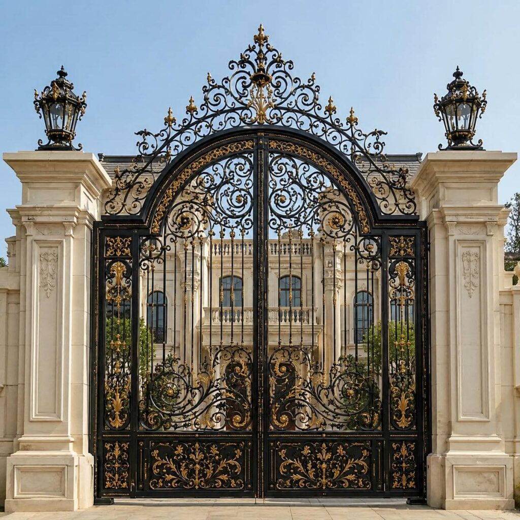 8 مدل درب حیاط نمای آجری