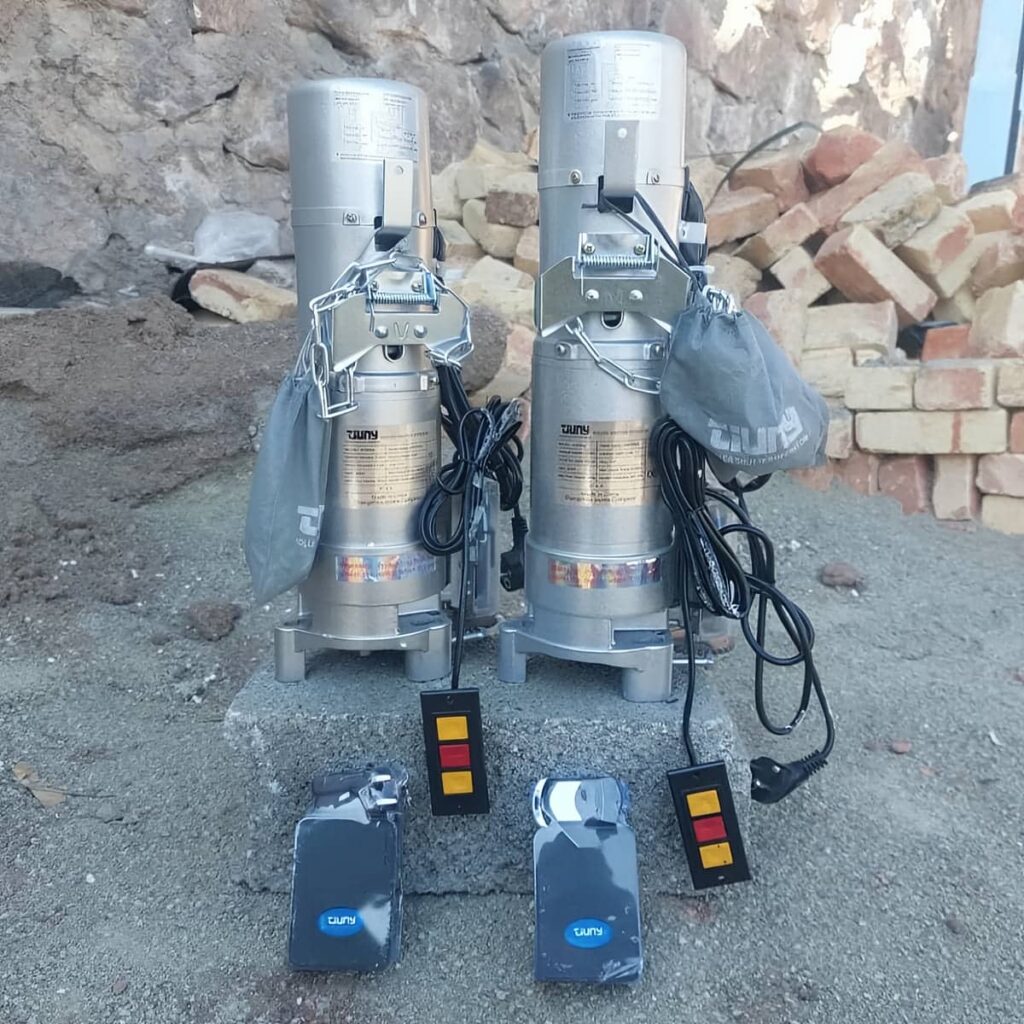 نصب کرکره برقی پارکینگ موتور ساید سه فاز