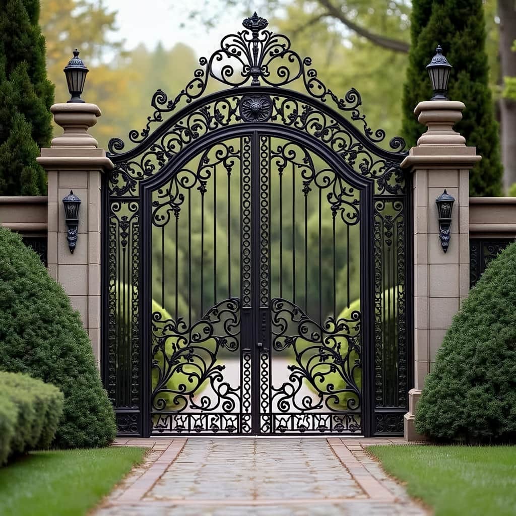 10 نمونه درب حیاط بزرگ پارکینگ